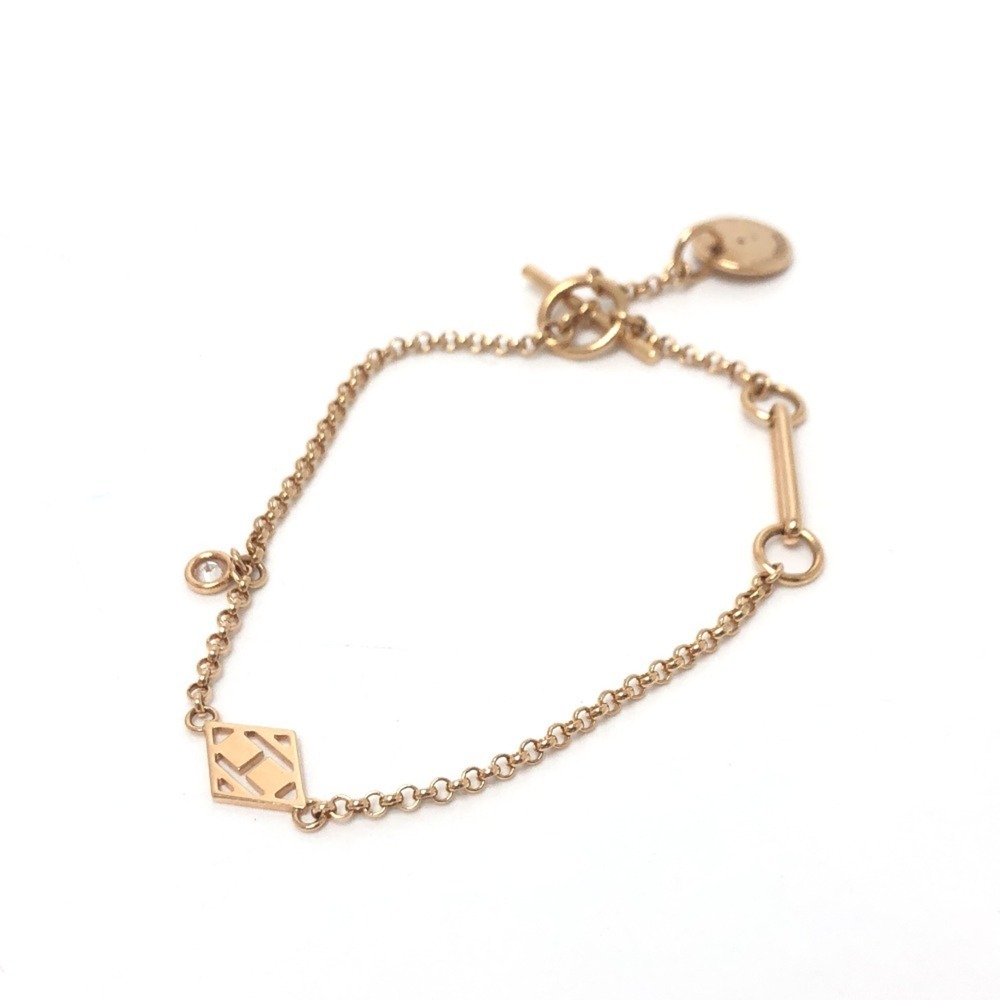 HERMES Gold Charm Bracelet